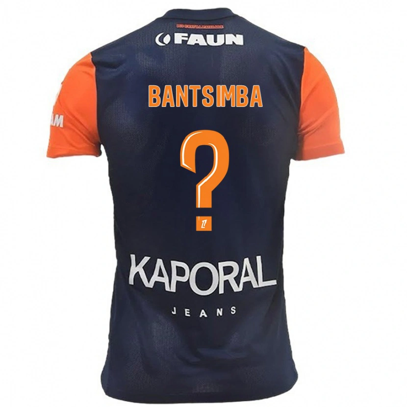 Danxen Män Kéziah Bantsimba #0 Marinblå Orange Hemmatröja Matchtröjor 2024/25 Tröjor T-Tröja