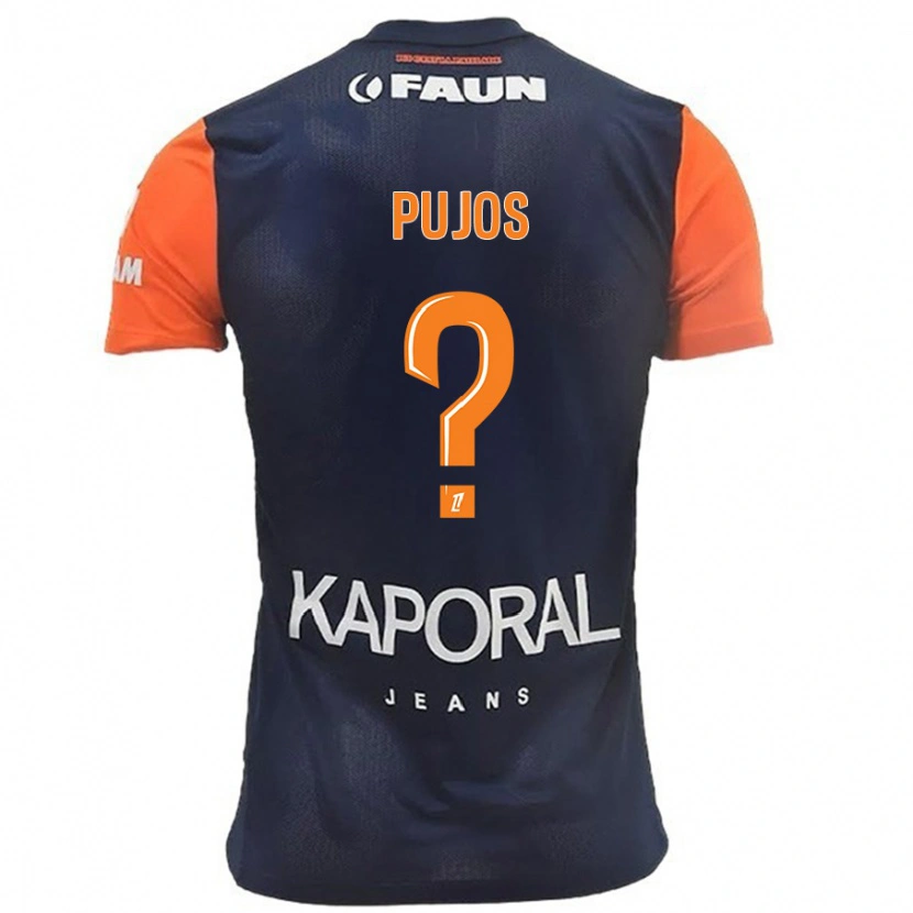 Danxen Män Lenny Pujos #0 Marinblå Orange Hemmatröja Matchtröjor 2024/25 Tröjor T-Tröja