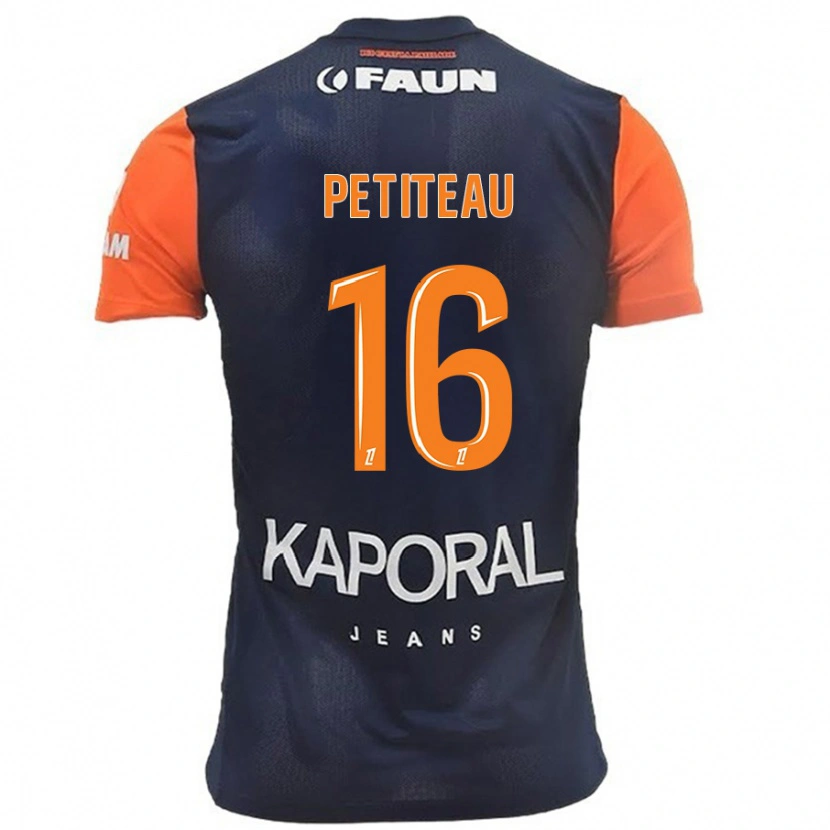Danxen Män Marie Petiteau #16 Marinblå Orange Hemmatröja Matchtröjor 2024/25 Tröjor T-Tröja