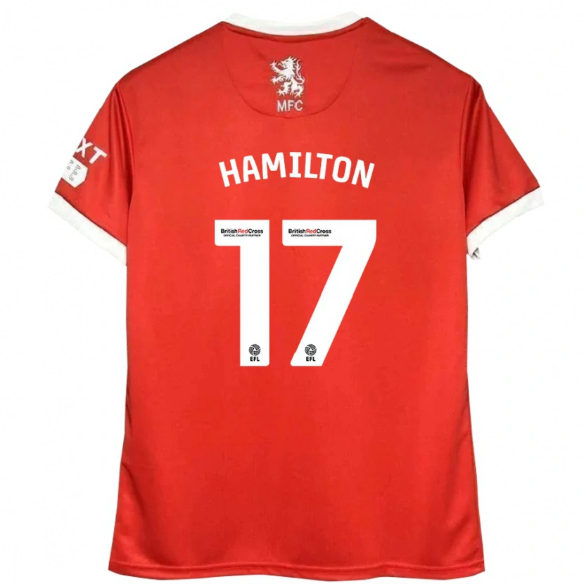 Danxen Män Micah Hamilton #17 Röd Vit Hemmatröja Matchtröjor 2024/25 Tröjor T-Tröja