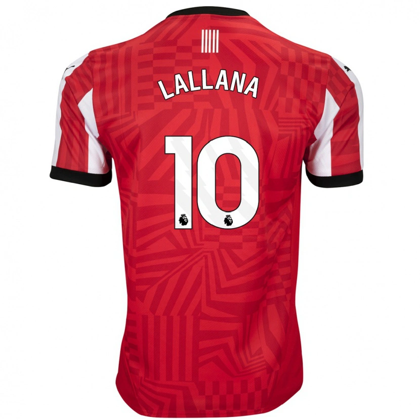 Danxen Män Adam Lallana #10 Röd Vit Hemmatröja Matchtröjor 2024/25 Tröjor T-Tröja