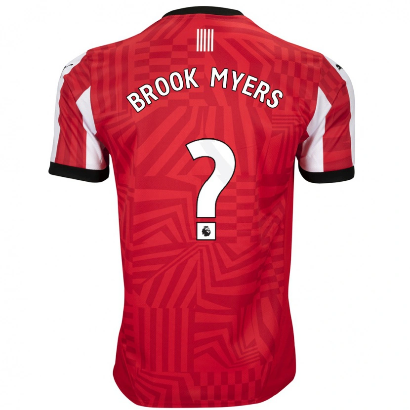 Danxen Män Brook Myers #0 Röd Vit Hemmatröja Matchtröjor 2024/25 Tröjor T-Tröja