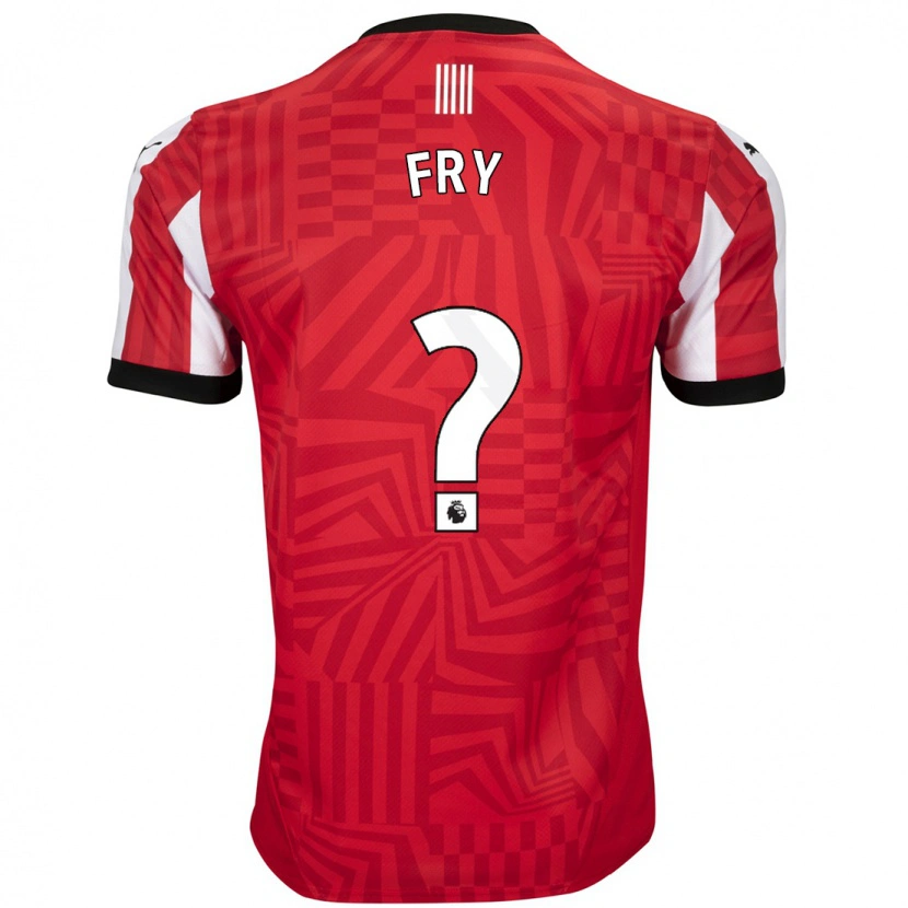 Danxen Män Max Fry #0 Röd Vit Hemmatröja Matchtröjor 2024/25 Tröjor T-Tröja