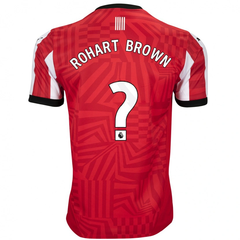Danxen Män Thierry Rohart-Brown #0 Röd Vit Hemmatröja Matchtröjor 2024/25 Tröjor T-Tröja