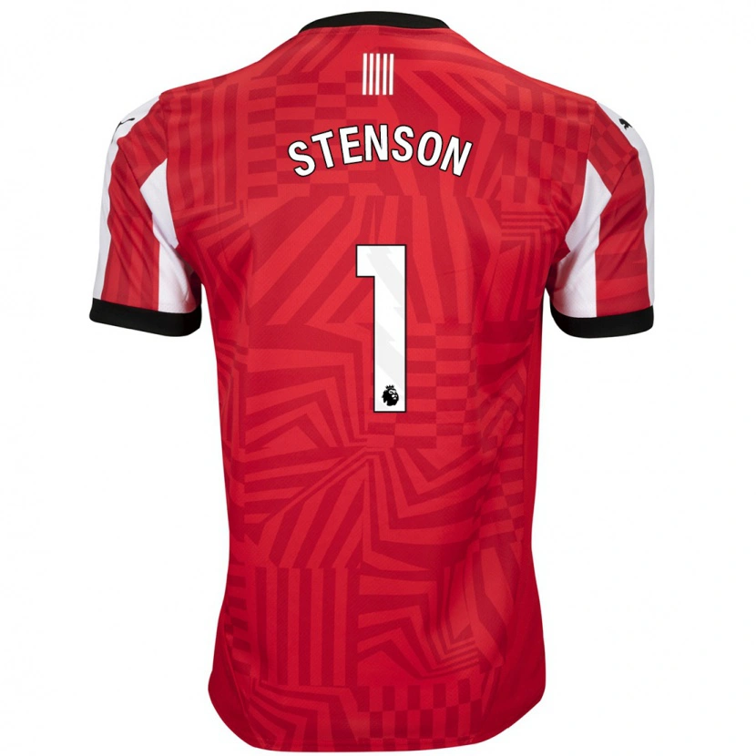 Danxen Män Fran Stenson #1 Röd Vit Hemmatröja Matchtröjor 2024/25 Tröjor T-Tröja