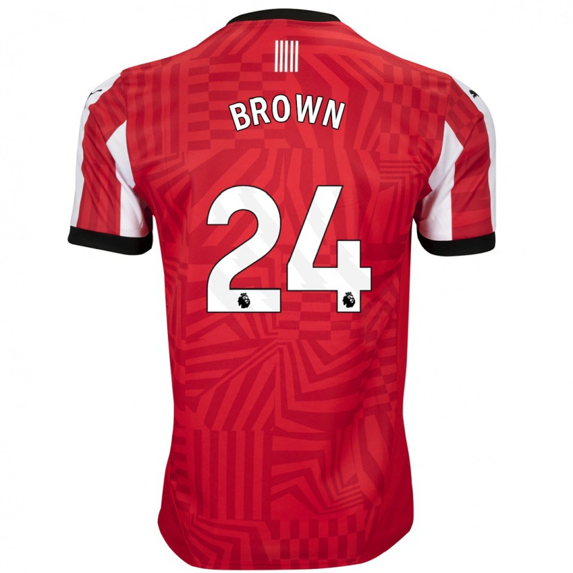 Danxen Män Rachel Brown #24 Röd Vit Hemmatröja Matchtröjor 2024/25 Tröjor T-Tröja