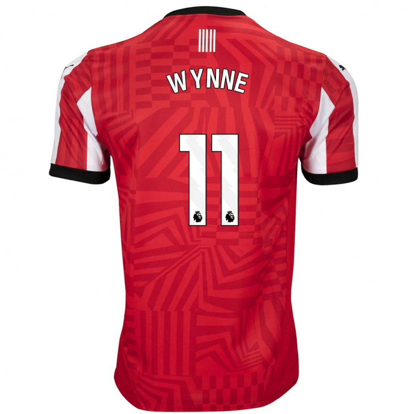 Danxen Män Megan Wynne #11 Röd Vit Hemmatröja Matchtröjor 2024/25 Tröjor T-Tröja