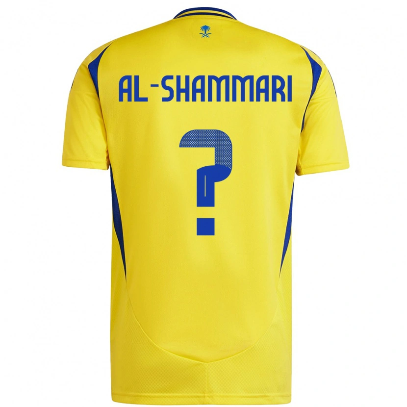 Danxen Män Mansour Al-Shammari #0 Gul Blå Hemmatröja Matchtröjor 2024/25 Tröjor T-Tröja