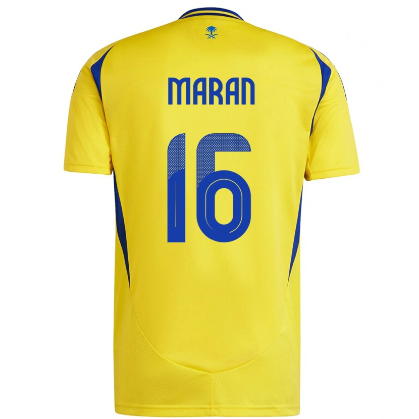 Danxen Män Mohammed Maran #16 Gul Blå Hemmatröja Matchtröjor 2024/25 Tröjor T-Tröja