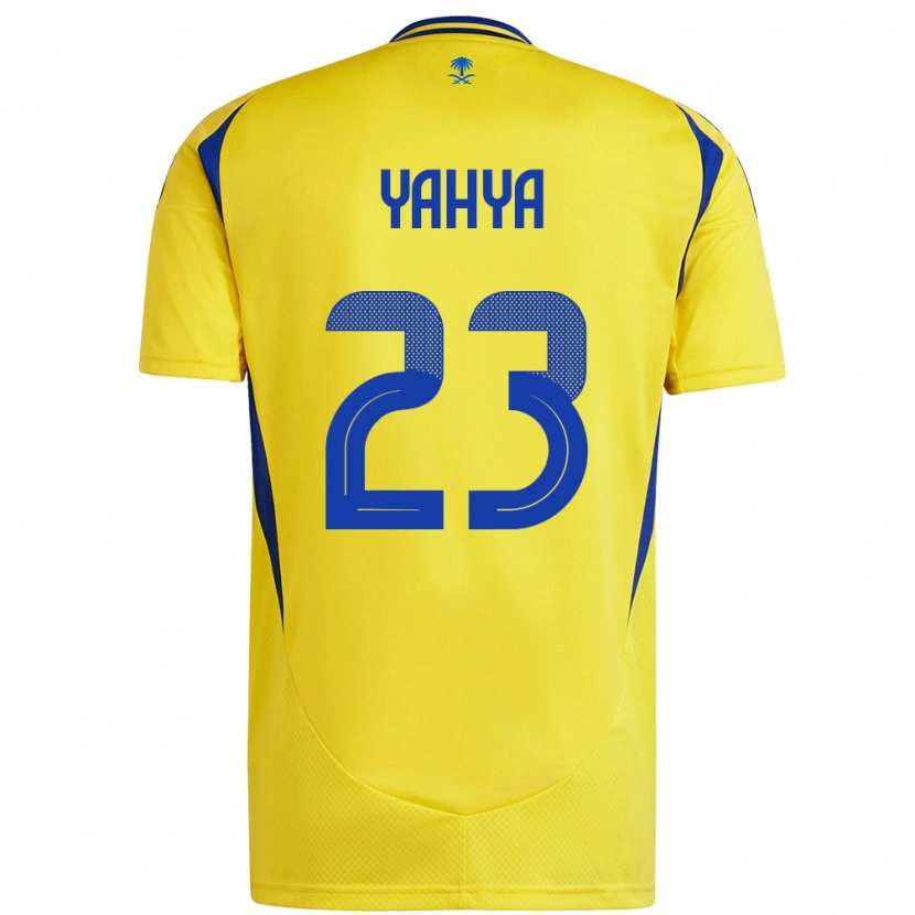 Danxen Män Ayman Yahya #23 Gul Blå Hemmatröja Matchtröjor 2024/25 Tröjor T-Tröja