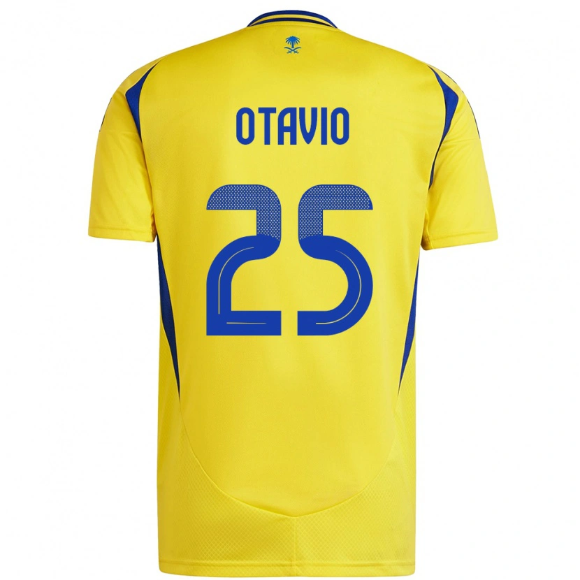Danxen Män Otávio #25 Gul Blå Hemmatröja Matchtröjor 2024/25 Tröjor T-Tröja