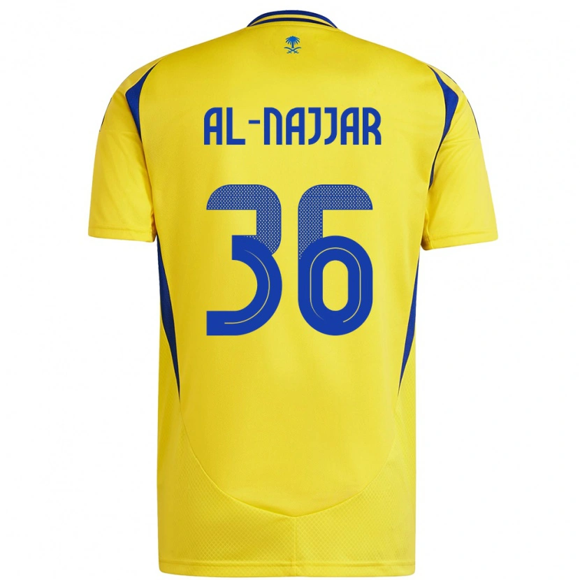 Danxen Män Raghed Al-Najjar #36 Gul Blå Hemmatröja Matchtröjor 2024/25 Tröjor T-Tröja