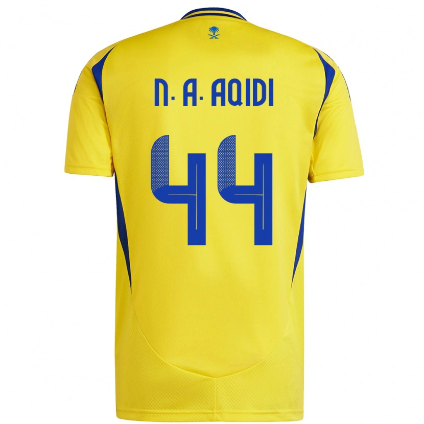 Danxen Män Nawaf Al-Aqidi #44 Gul Blå Hemmatröja Matchtröjor 2024/25 Tröjor T-Tröja