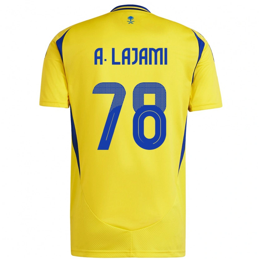 Danxen Män Ali Lajami #78 Gul Blå Hemmatröja Matchtröjor 2024/25 Tröjor T-Tröja