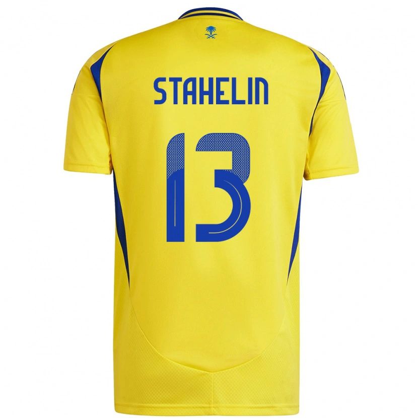 Danxen Män Izabela Stahelin #13 Gul Blå Hemmatröja Matchtröjor 2024/25 Tröjor T-Tröja