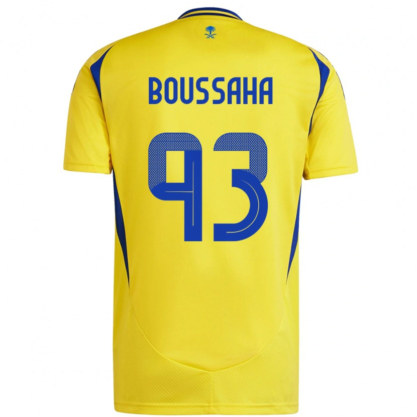 Danxen Män Lina Boussaha #93 Gul Blå Hemmatröja Matchtröjor 2024/25 Tröjor T-Tröja