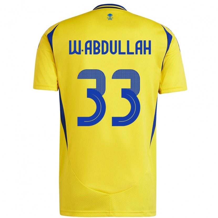 Danxen Män Waleed Abdullah #33 Gul Blå Hemmatröja Matchtröjor 2024/25 Tröjor T-Tröja