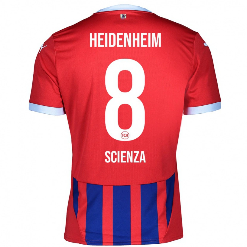 Danxen Män Léo Scienza #8 Röd Blå Hemmatröja Matchtröjor 2024/25 Tröjor T-Tröja