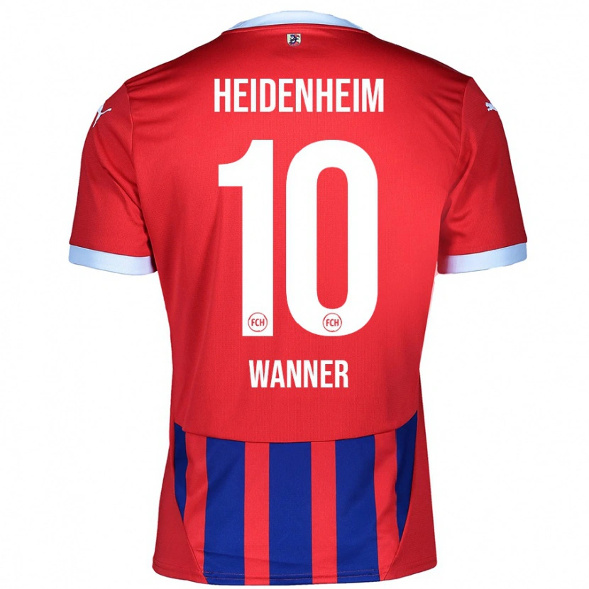 Danxen Män Paul Wanner #10 Röd Blå Hemmatröja Matchtröjor 2024/25 Tröjor T-Tröja