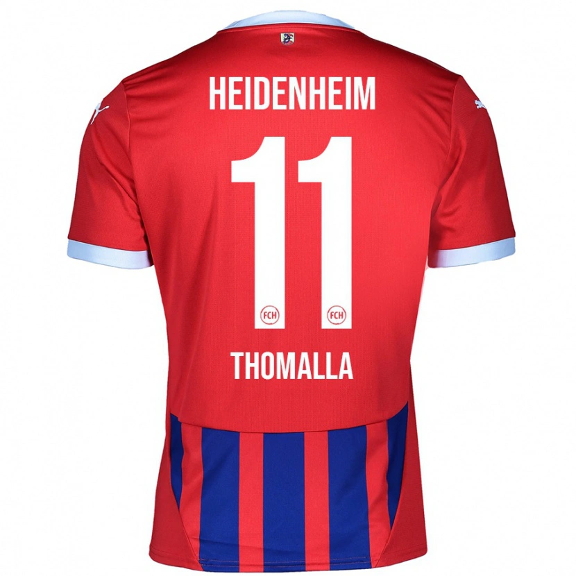 Danxen Män Denis Thomalla #11 Röd Blå Hemmatröja Matchtröjor 2024/25 Tröjor T-Tröja