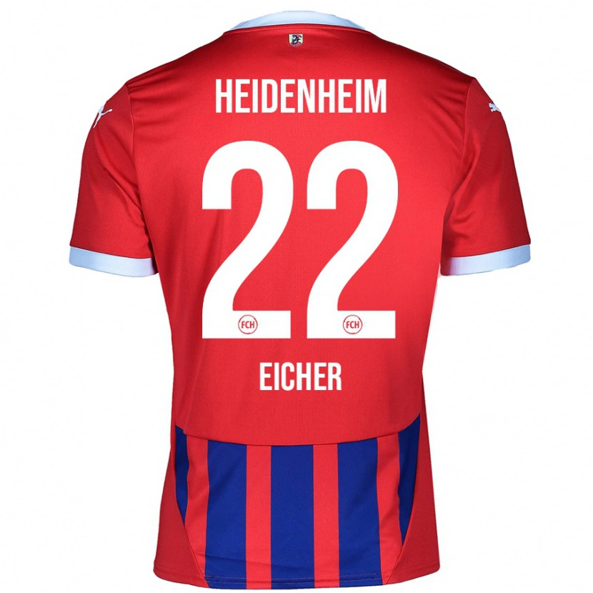 Danxen Män Vitus Eicher #22 Röd Blå Hemmatröja Matchtröjor 2024/25 Tröjor T-Tröja