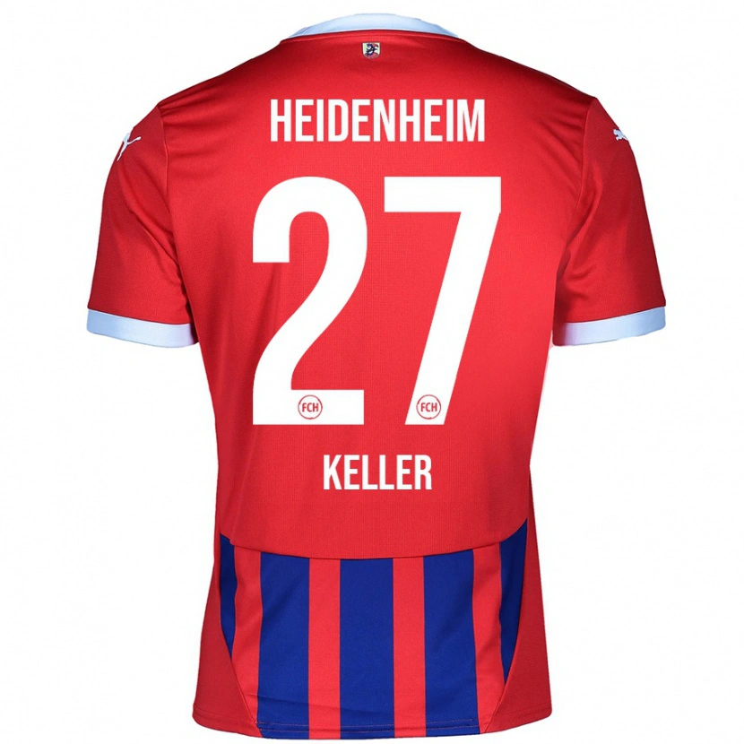 Danxen Män Thomas Keller #27 Röd Blå Hemmatröja Matchtröjor 2024/25 Tröjor T-Tröja