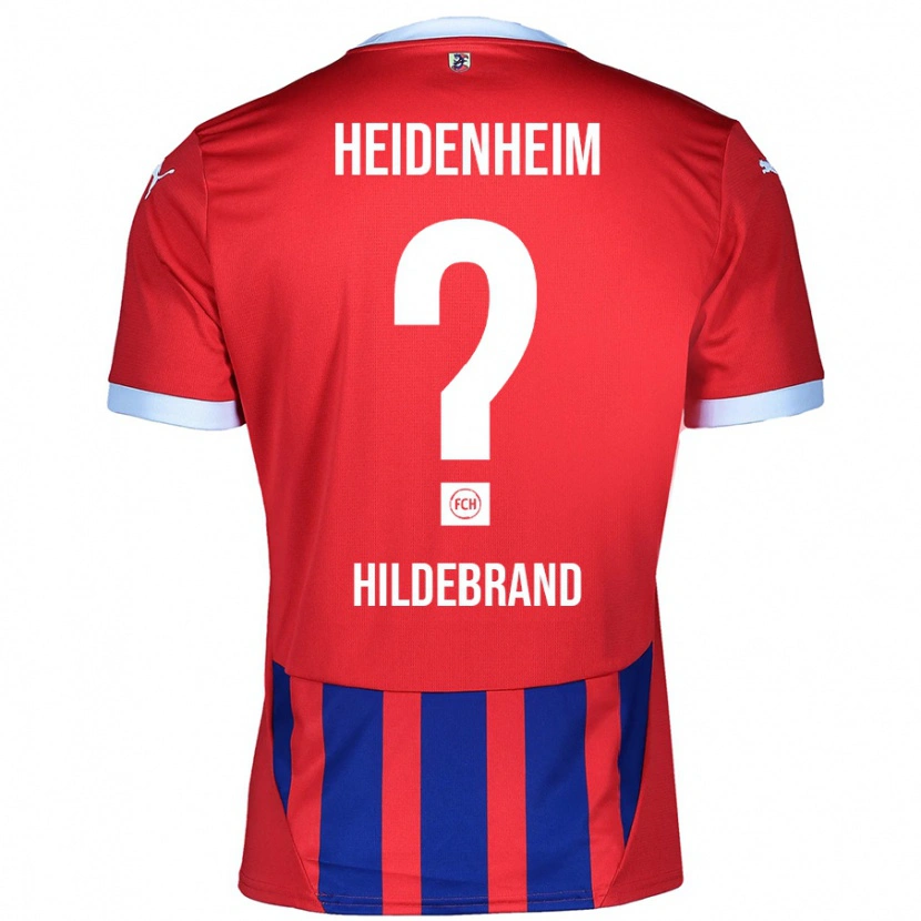 Danxen Män Jan Hildebrand #0 Röd Blå Hemmatröja Matchtröjor 2024/25 Tröjor T-Tröja