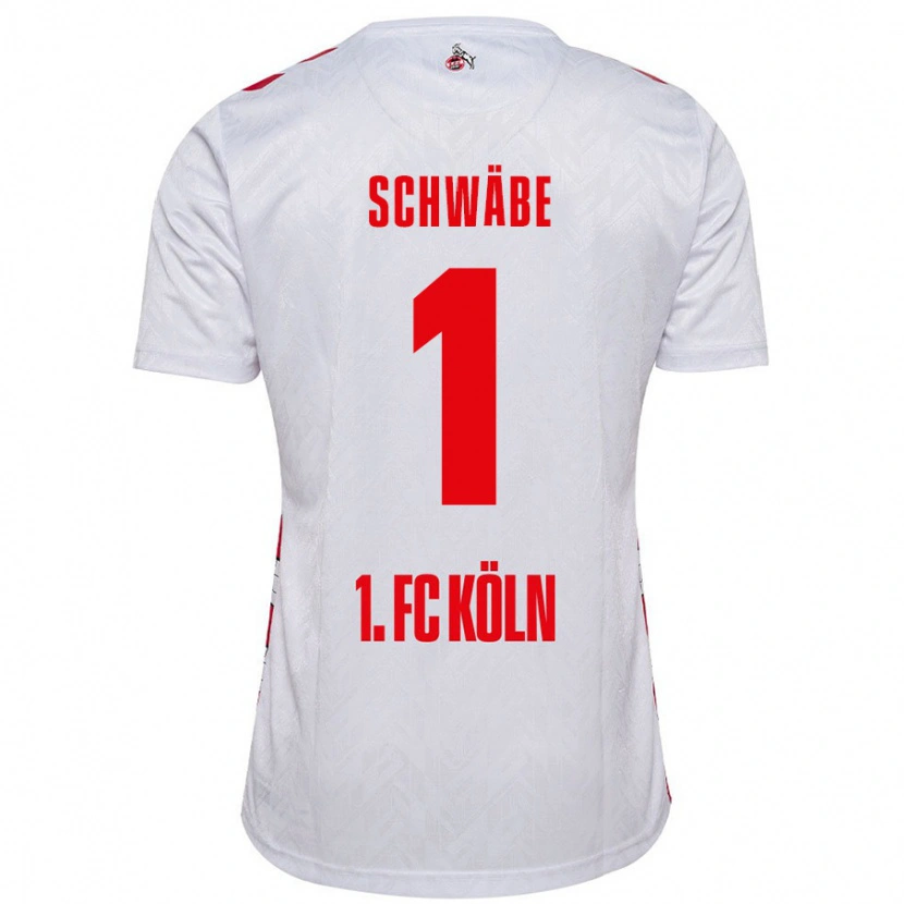 Danxen Män Marvin Schwäbe #1 Vit Röd Hemmatröja Matchtröjor 2024/25 Tröjor T-Tröja