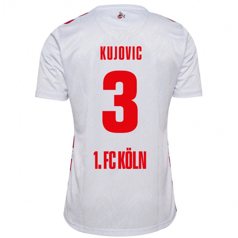 Danxen Män Emin Kujovic #3 Vit Röd Hemmatröja Matchtröjor 2024/25 Tröjor T-Tröja