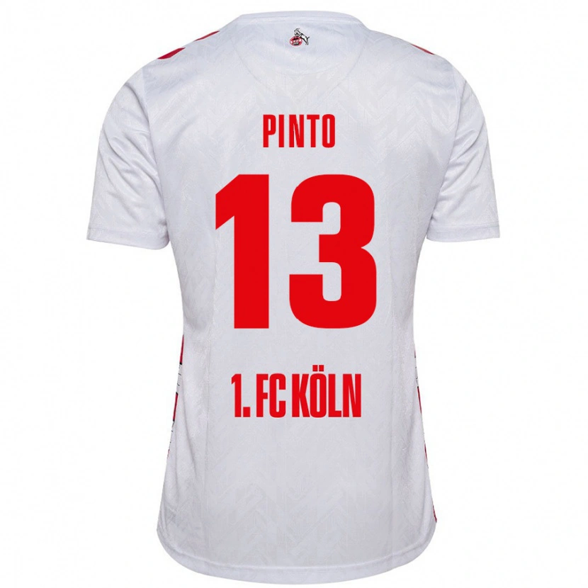 Danxen Män João Pinto #13 Vit Röd Hemmatröja Matchtröjor 2024/25 Tröjor T-Tröja