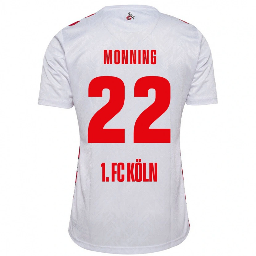 Danxen Män Marlon Monning #22 Vit Röd Hemmatröja Matchtröjor 2024/25 Tröjor T-Tröja