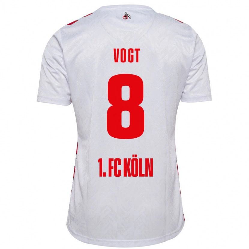 Danxen Män Laura Vogt #8 Vit Röd Hemmatröja Matchtröjor 2024/25 Tröjor T-Tröja