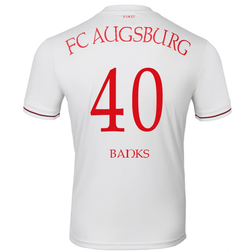 Danxen Män Noahkai Banks #40 Vit Hemmatröja Matchtröjor 2024/25 Tröjor T-Tröja