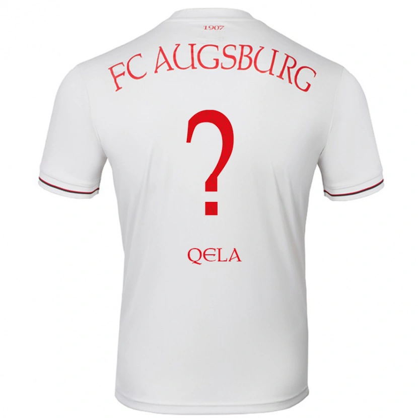 Danxen Män Arlind Qela #0 Vit Hemmatröja Matchtröjor 2024/25 Tröjor T-Tröja