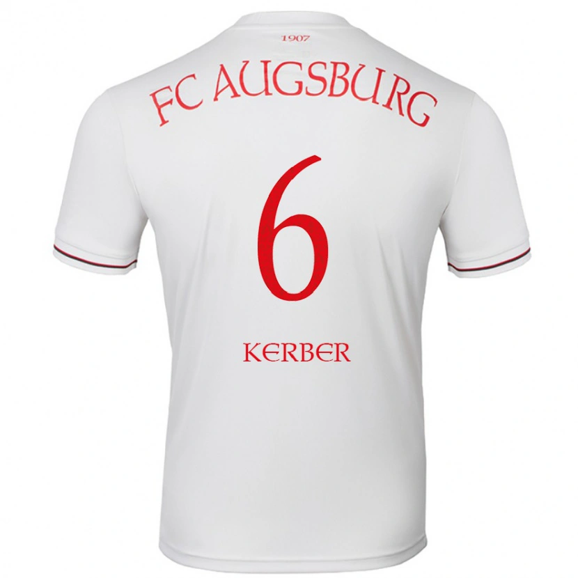 Danxen Män Luca Kerber #6 Vit Hemmatröja Matchtröjor 2024/25 Tröjor T-Tröja