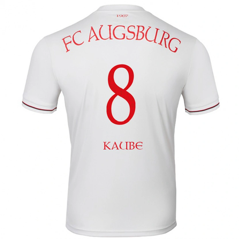 Danxen Män Moritz Kaube #8 Vit Hemmatröja Matchtröjor 2024/25 Tröjor T-Tröja