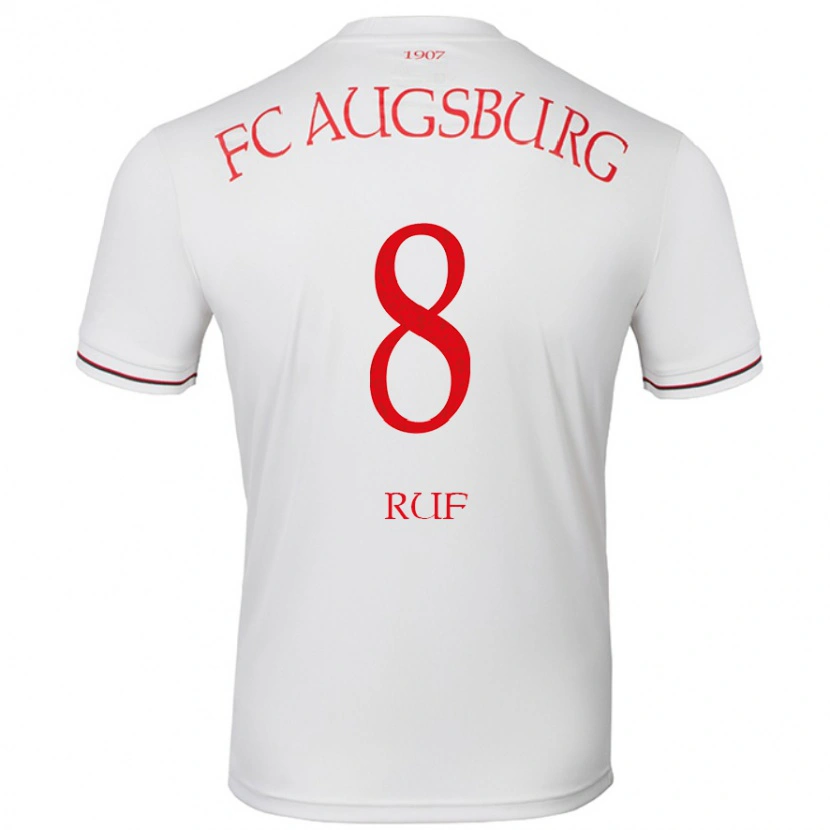 Danxen Män Jonas Ruf #8 Vit Hemmatröja Matchtröjor 2024/25 Tröjor T-Tröja