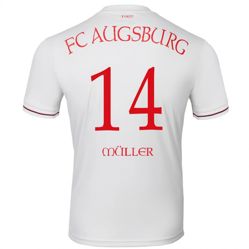 Danxen Män Mato Müller #14 Vit Hemmatröja Matchtröjor 2024/25 Tröjor T-Tröja