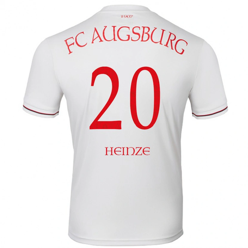 Danxen Män Fynn Heinze #20 Vit Hemmatröja Matchtröjor 2024/25 Tröjor T-Tröja
