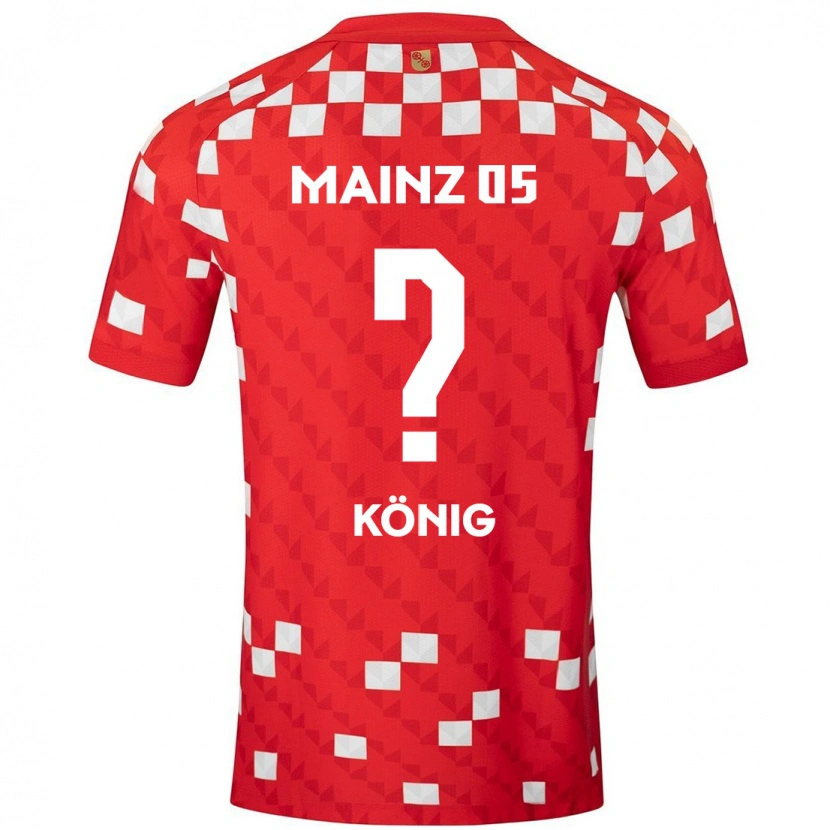 Danxen Män Raúl König #0 Vit Röd Hemmatröja Matchtröjor 2024/25 Tröjor T-Tröja