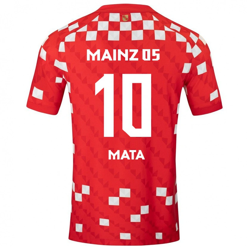 Danxen Män Ken Mata #10 Vit Röd Hemmatröja Matchtröjor 2024/25 Tröjor T-Tröja