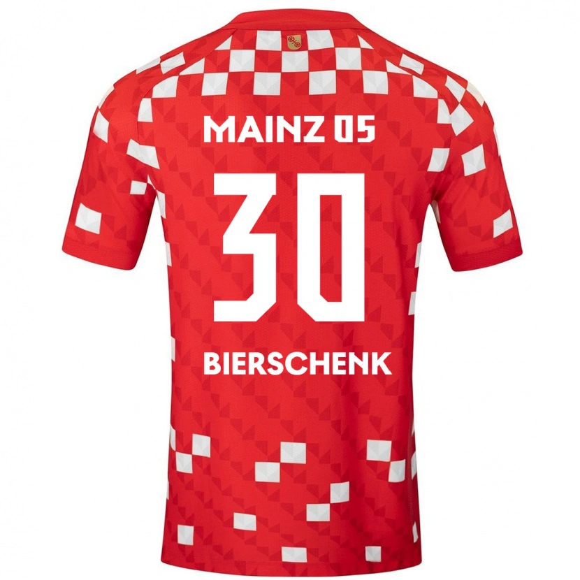 Danxen Män Lovis Bierschenk #30 Vit Röd Hemmatröja Matchtröjor 2024/25 Tröjor T-Tröja