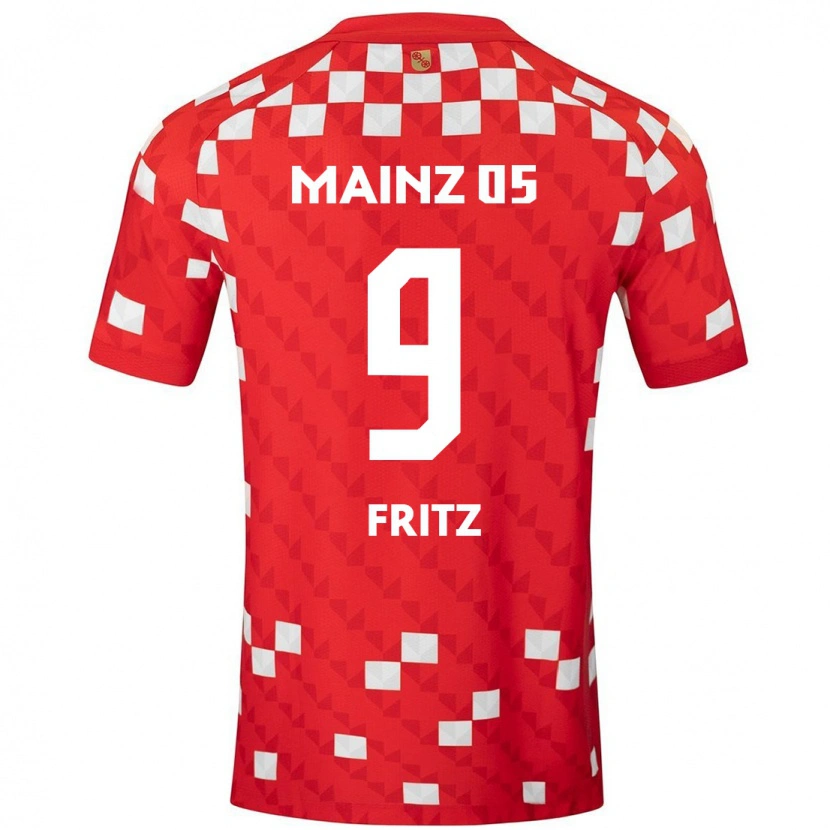 Danxen Män April Fritz #9 Vit Röd Hemmatröja Matchtröjor 2024/25 Tröjor T-Tröja