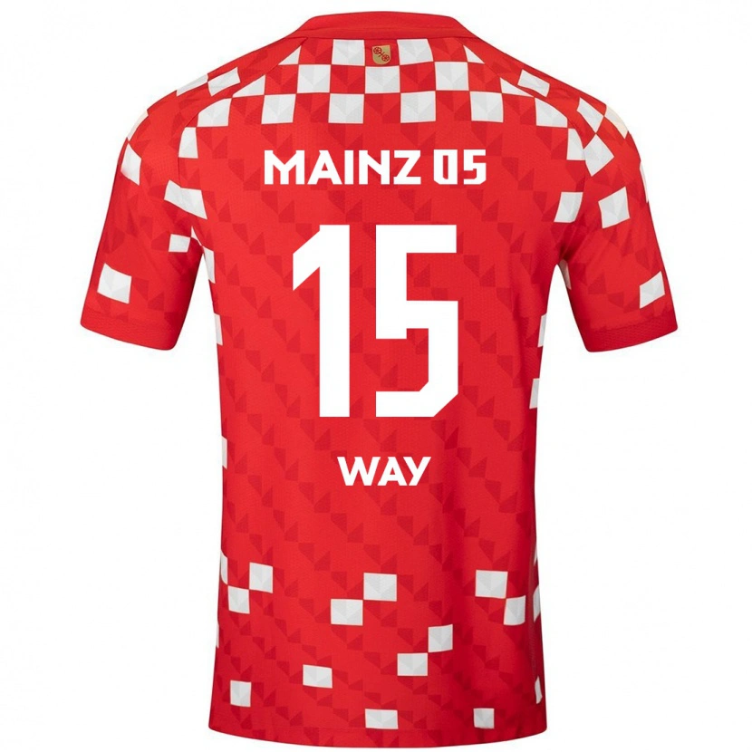Danxen Män Cecilia Way #15 Vit Röd Hemmatröja Matchtröjor 2024/25 Tröjor T-Tröja