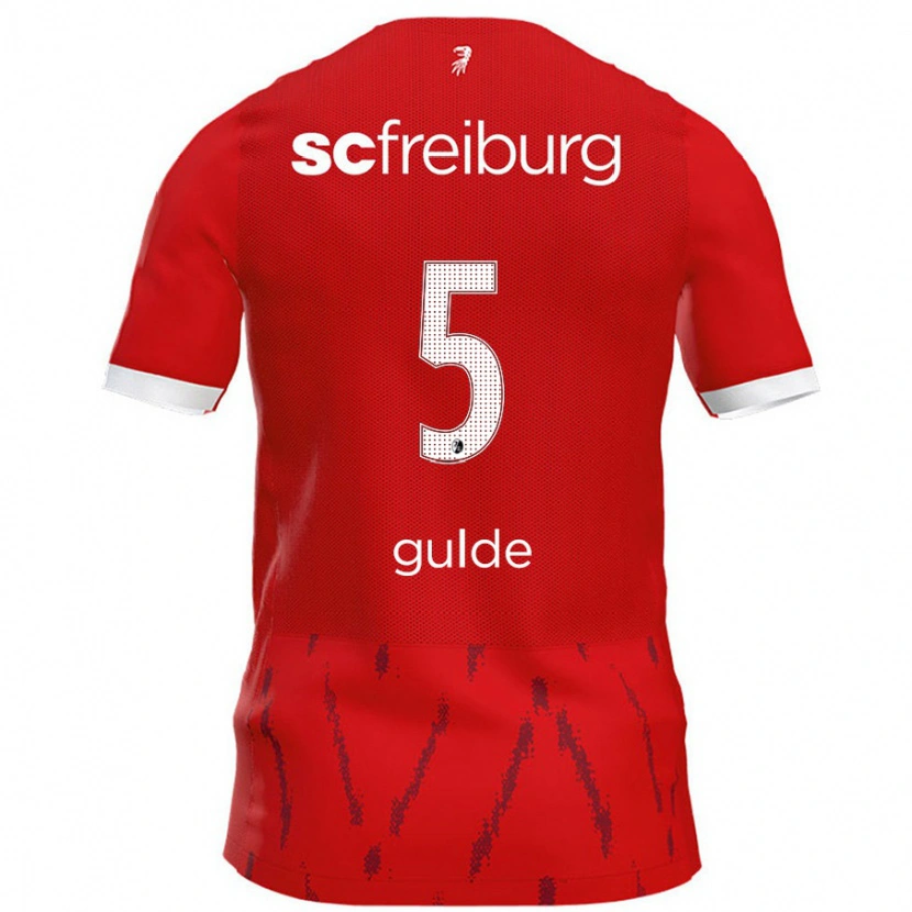 Danxen Män Manuel Gulde #5 Röd Hemmatröja Matchtröjor 2024/25 Tröjor T-Tröja