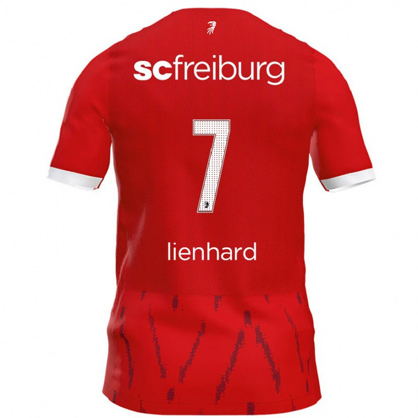 Danxen Män Patrick Lienhard #7 Röd Hemmatröja Matchtröjor 2024/25 Tröjor T-Tröja