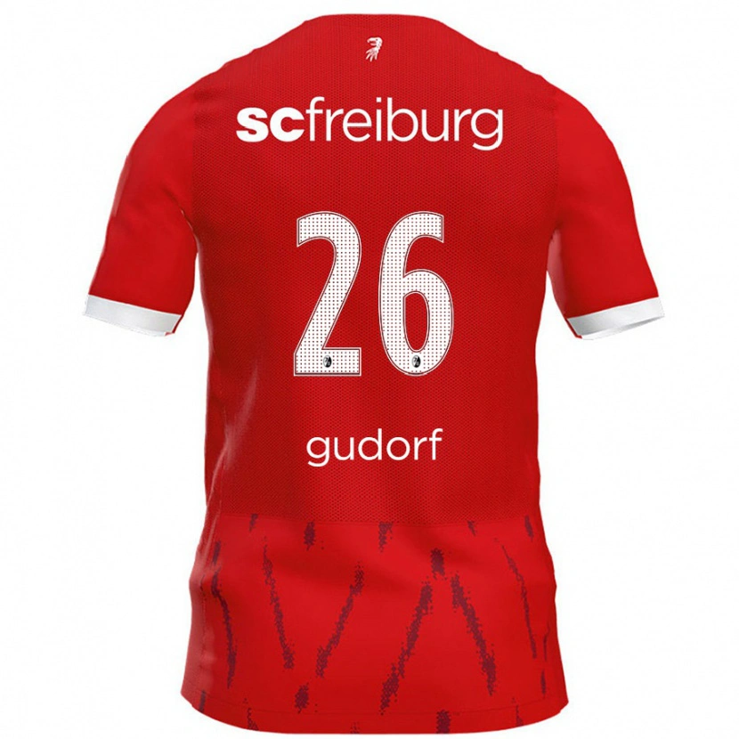 Danxen Män Ally Gudorf #26 Röd Hemmatröja Matchtröjor 2024/25 Tröjor T-Tröja