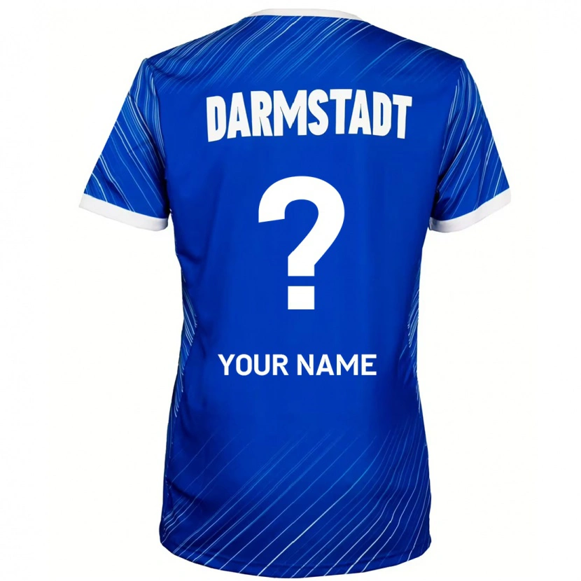 Danxen Män Ditt Namn #0 Blå Vit Hemmatröja Matchtröjor 2024/25 Tröjor T-Tröja