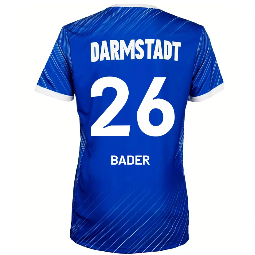 Danxen Män Matthias Bader #26 Blå Vit Hemmatröja Matchtröjor 2024/25 Tröjor T-Tröja