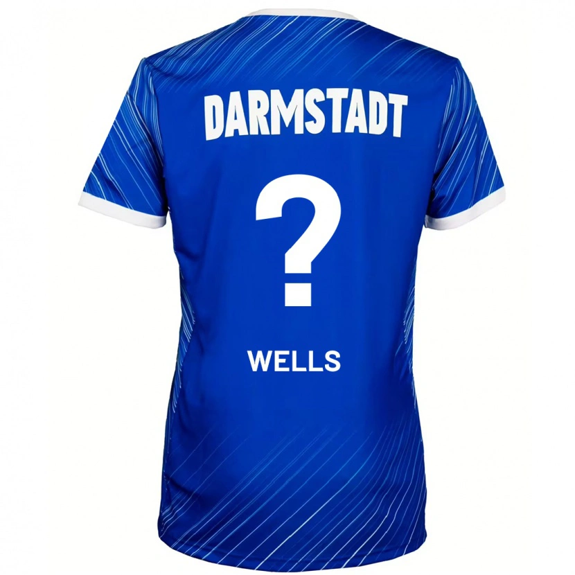 Danxen Män Finnley Wells #0 Blå Vit Hemmatröja Matchtröjor 2024/25 Tröjor T-Tröja